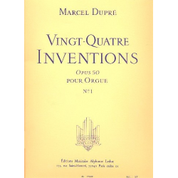 24 inventions op.50 vol.1 (nos.1-12) : -Marcel Dupré