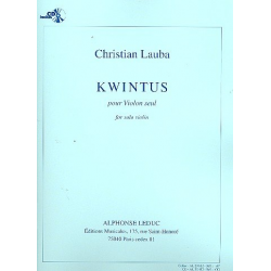 Kwintus (+CD) : pour violon -Christian Lauba