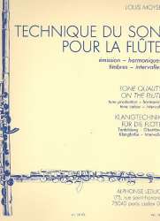 Technique du son pour la flûte : -Louis Moyse