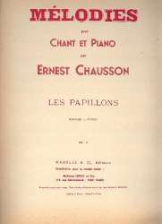 Les papillons : pour soprano et piano -Ernest Chausson