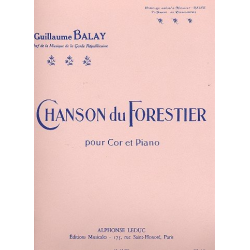 Chanson du Forestier : pour -Guillaume Balay