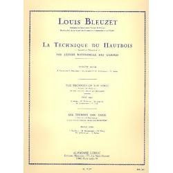 La technique du hautbois vol.1 : -Louis Bleuzet