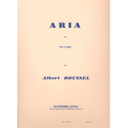 Aria pour flûte et piano -Albert Roussel