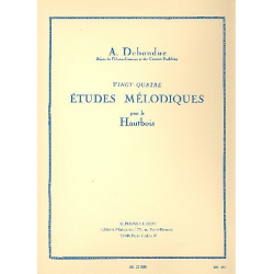 24 études mélodiques : pour hautbois -Albert Debondue