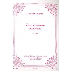Cours d'harmonie analytique -Marcel Dupré