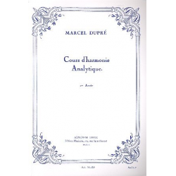 Cours d'harmonie analytique -Marcel Dupré