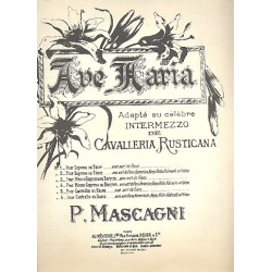 Ave Maria : pour soprano ou tenor -Pietro Mascagni