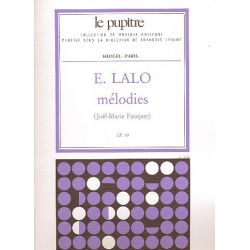 Mélodies : pour voix et piano -Edouard Lalo