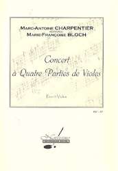 Concert à 4 parties de violes : pour 4 violes -Marc Antoine Charpentier