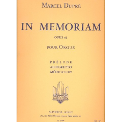 In memoriam op.61 vol.1 : -Marcel Dupré