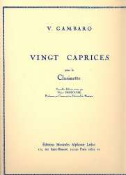 20 caprices pour la clarinette -Vincenzo Gambaro / Arr.Ulysse Delecluse