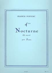 Nocturne ut mineur no.4 : pour piano -Francis Poulenc