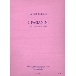 À Paganini (Variations) : pour clarinette -Niccolo Paganini