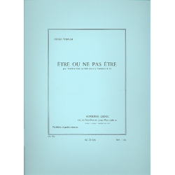 Etre ou ne pas etre : für Baßposaune (Tuba) - Henri Tomasi