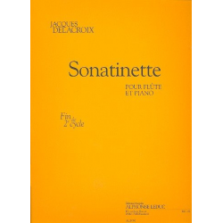 Sonatinette pour flûte et piano -Jacques Delacroix