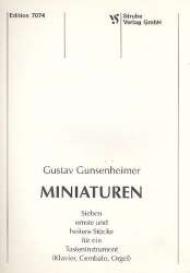 Miniaturen : 7 ernste und heitere Stücke -Gustav Gunsenheimer