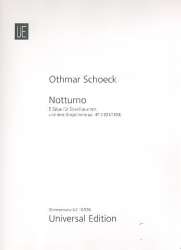 Notturno op.47 : 5 Sätze für -Othmar Schoeck