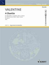 4 Duette aus op.6 : für 2 Altblockflöten -Roberto Valentino