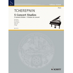 5 Konzert-Etüden op.52 : -Alexander Tcherepnin / Tscherepnin