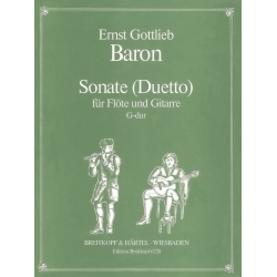 Sonate : für Flöte und Gitarre -Ernst Gottlieb Baron