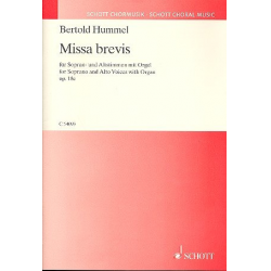 Missa brevis op.18c : für Frauenchor -Bertold Hummel