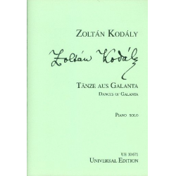 Tänze aus Galanta : für Klavier -Zoltán Kodály