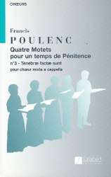Tenebrae factae sunt : pour -Francis Poulenc