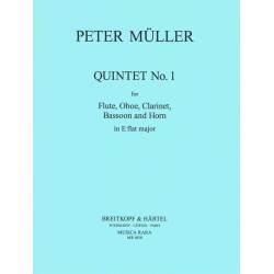 Quintett Es-Dur Nr.1 : für Flöte, Oboe, -Peter Müller