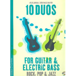 10 Duos (+CD) : für Gitarre und E-Bass -Felix Janosa