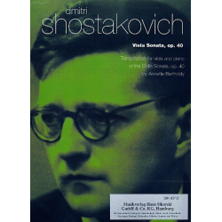 Sonata op.40 for violoncello and piano : -Dmitri Shostakovitch / Schostakowitsch