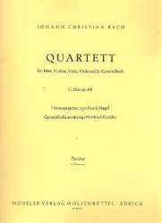 Quartett G-Dur op.8,2 : für -Johann Christian Bach / Arr.Winfried Radeke