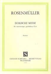 Dorische Messe : Partitur -Johann Rosenmüller