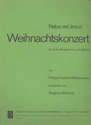 NATUS EST JESUS : WEIHNACHTSKONZERT -Philipp Friedrich Böddecker / Arr.Siegfried Behrend