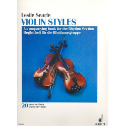 20 Duette für Violine : Begleitheft -Leslie Searle