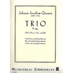 Trio F-Dur : für Viola d'amore (Violine), Flöte -Johann Joachim Quantz