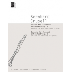 Konzert op.5 : für Klarinette -Bernhard Henrik Crusell