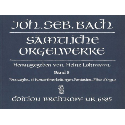 Sämtliche Orgelwerke Band 5 -Johann Sebastian Bach