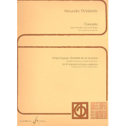 Concerto pour clarinette et -Alexandre Tansman