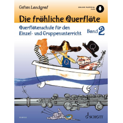 Die fröhliche Querflöte Band 2 (+Online Audio) -Gefion Landgraf