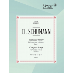 Sämtliche Lieder Band 1 : -Clara Schumann