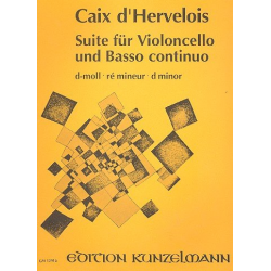 Suite d-Moll : für Violoncello und Bc -Louis de Caix de Hervelois