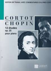 12 etudes op.25 : pour piano (fr) -Frédéric Chopin / Arr.Alfred Cortot