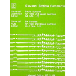 6 Sonaten Band 1 (Nr.1-3) : - Giovanni Battista Sammartini