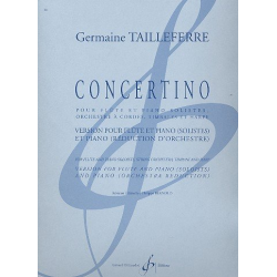 Concertino : pour flute et piano solistes, -Germaine Tailleferre
