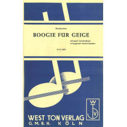 Boogie für Geige -Helmut Zacharias / Arr.Helmut Gardens