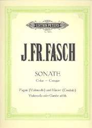 Sonate C-Dur : für Violoncello -Johann Friedrich Fasch