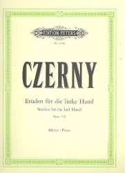 Etüden für die linke Hand op.718 : -Carl Czerny