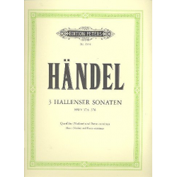 Hallenser Sonaten für Flöte und BC -Georg Friedrich Händel (George Frederic Handel) / Arr.Waldemar Wöhl