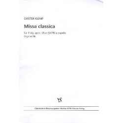 Missa classica : für gem Chor (SATB) - Carsten Klomp