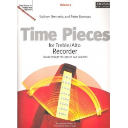 Time Pieces for Treble/Alto Recorder, Volume 1 -Kathryn Bennetts